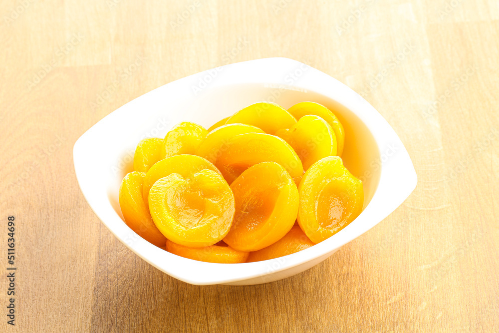 Canned apricot – sweet light dessert Canned apricot – sweet light dessert