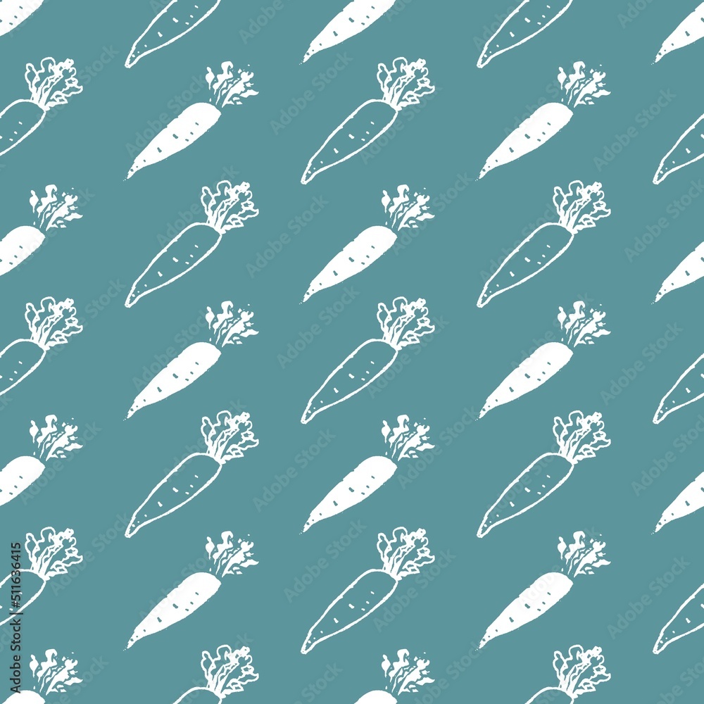 Radish and Radishes Vector Graphic Art Seamless Pattern Radish and Radishes Vector Graphic Art Seamless Pattern