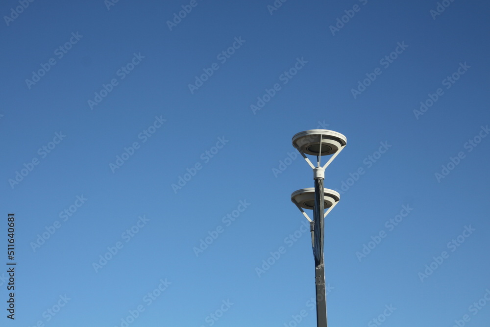 street lamp in the sky