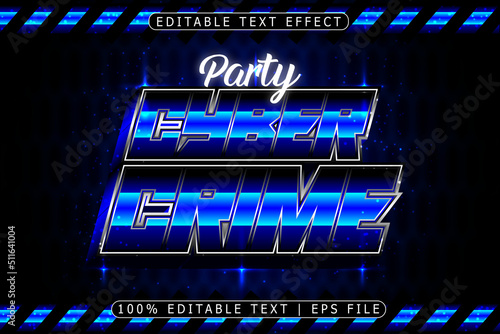Cyber Crime Editable Text Effect 3 Dimension Emboss Modern Style