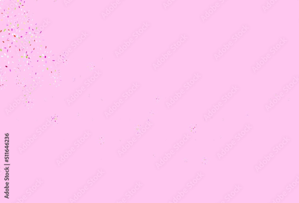 Light Pink, Green vector layout with circle shapes. Light Pink, Green vector layout with circle shapes.