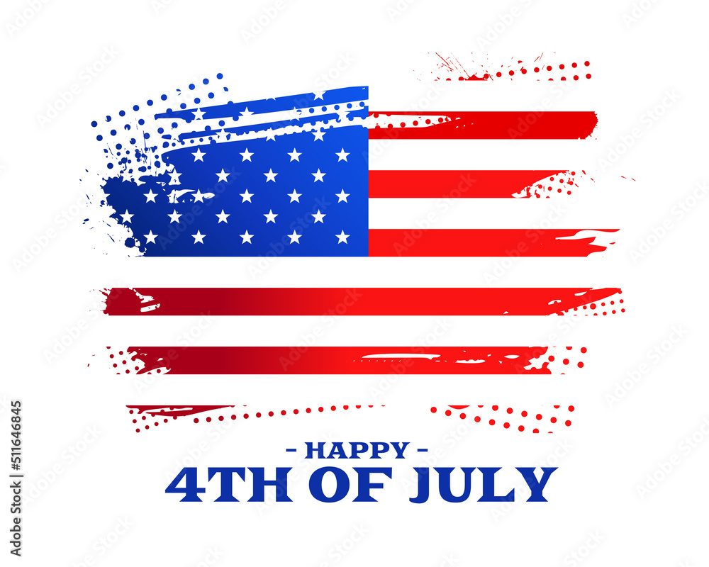 independence day 4th of july american flag in half tone and grunge style independence day 4th of july american flag in half tone and grunge style