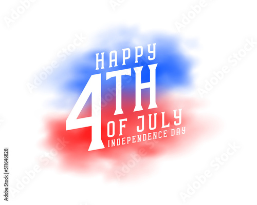 cloudy style 4th of july independence day united states of america banner