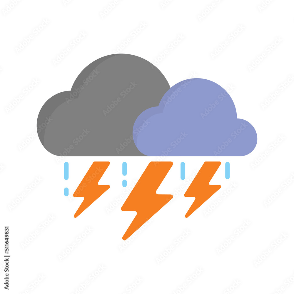 Stormy icon design template vector illustration Stormy icon design template vector illustration