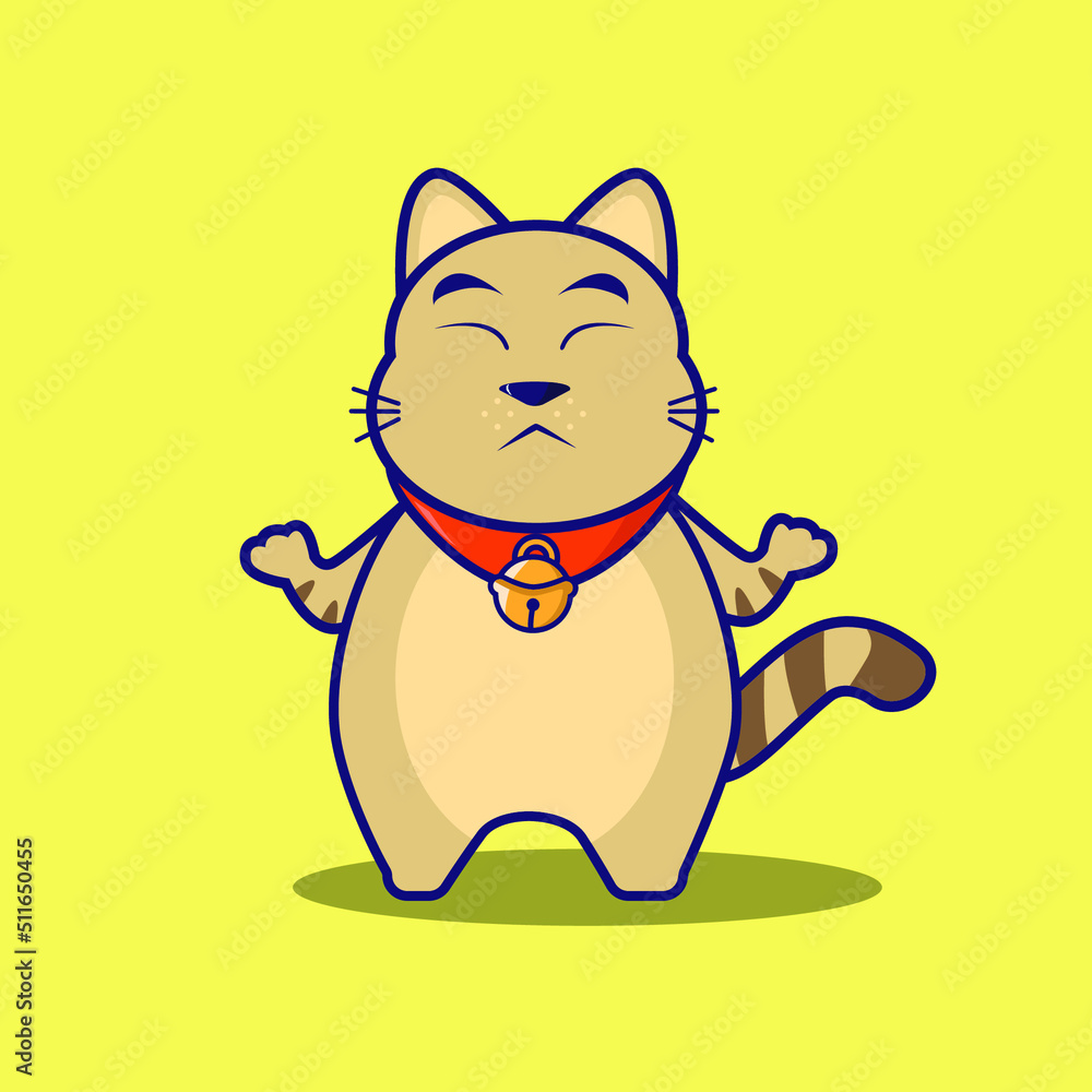 Cute cat cartoon illustration Cute cat cartoon illustration