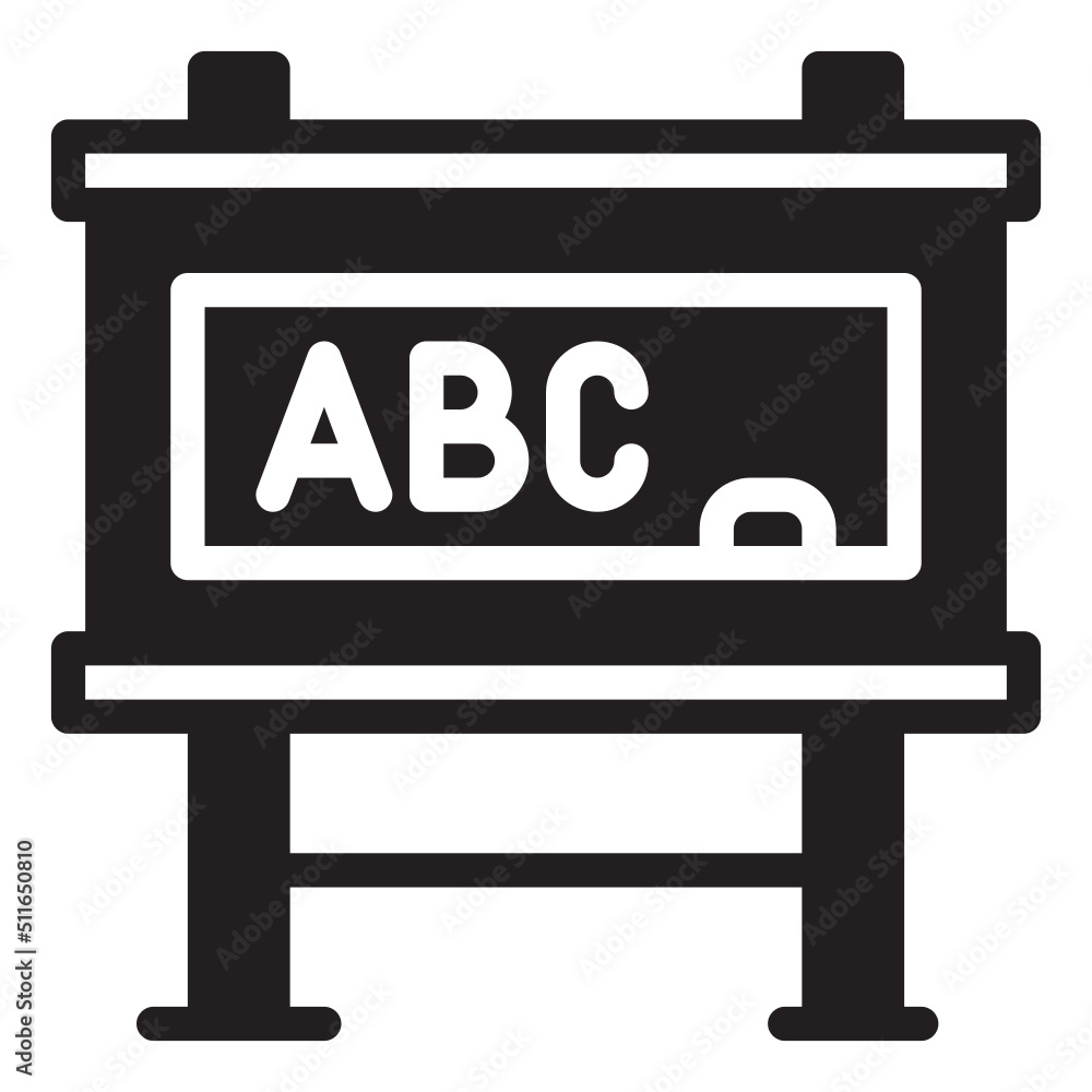 blackboard glyph icon blackboard glyph icon