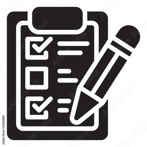 clipboard glyph icon