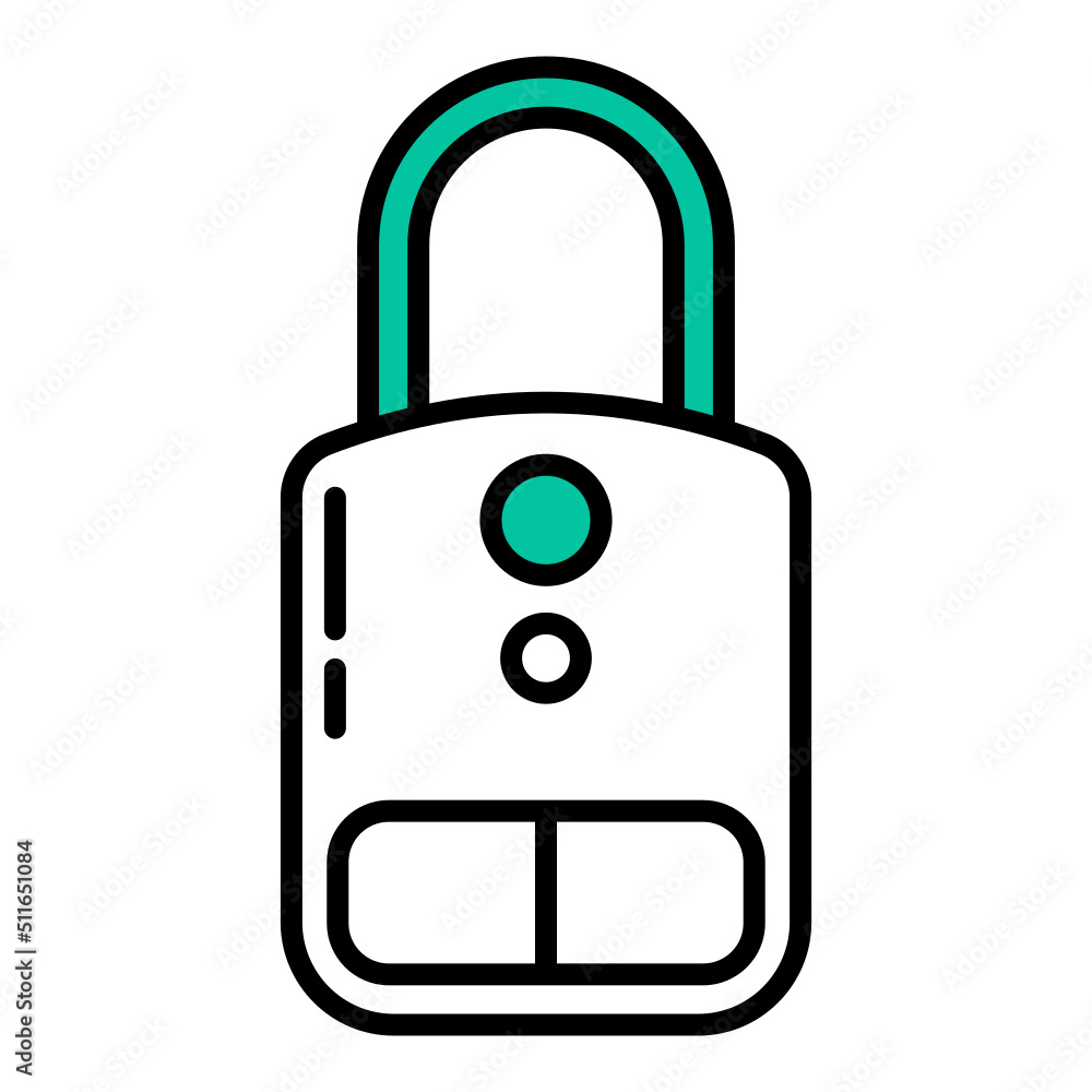 luxury padlock icon on transparent background luxury padlock icon on transparent background