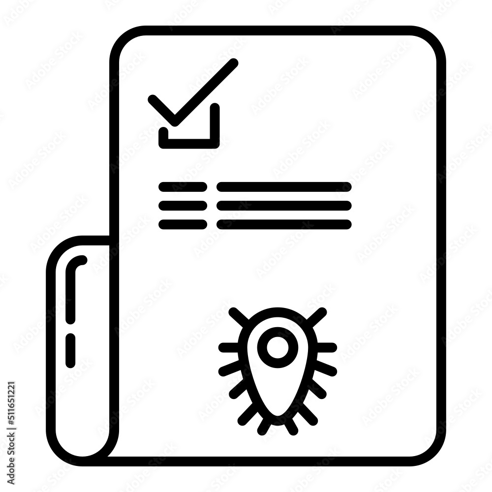 bacteria check icon on transparent background bacteria check icon on transparent background