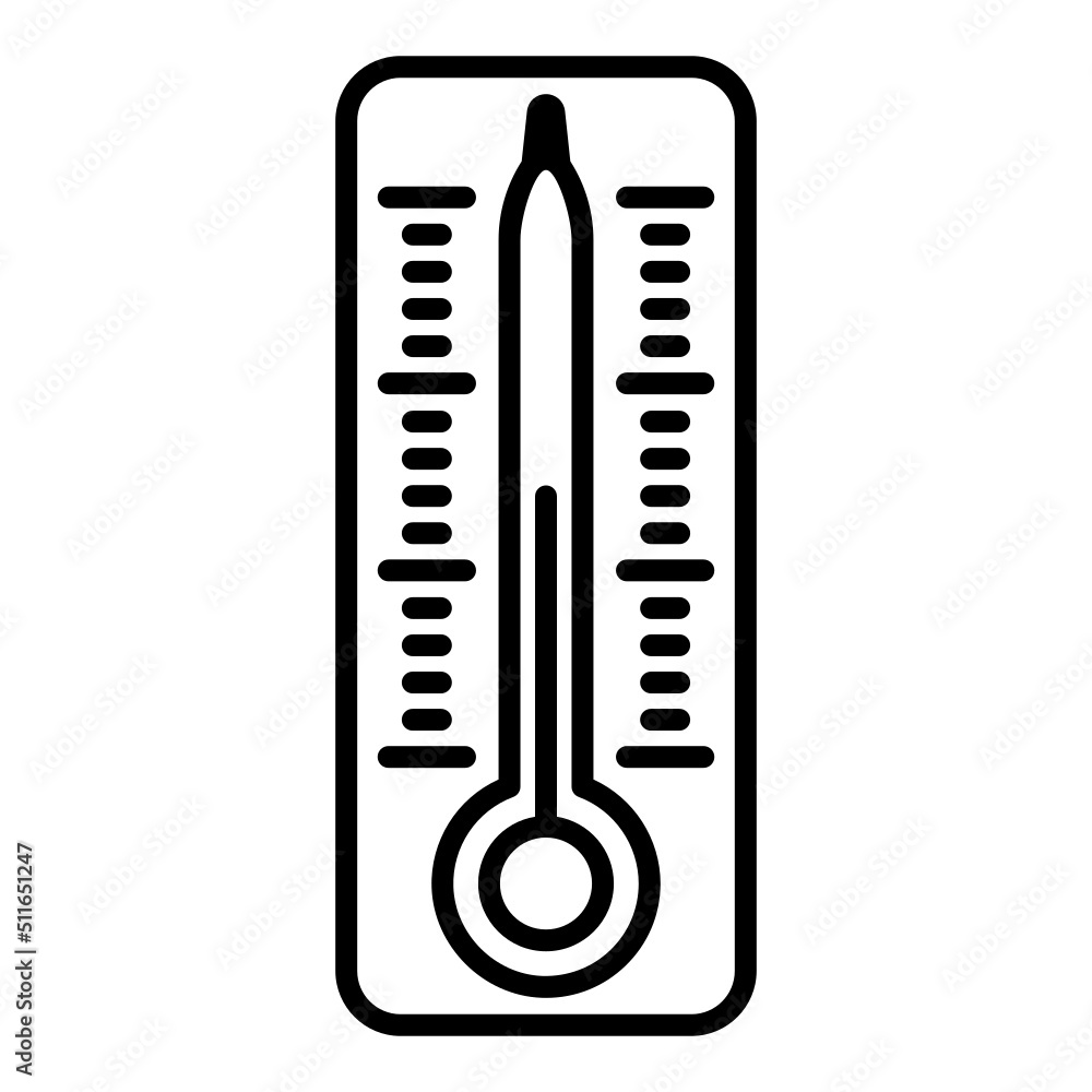 thermometer icon on transparent background thermometer icon on transparent background