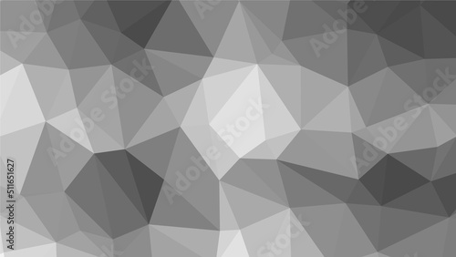 Monochrome geometric pattern . Low poly design
