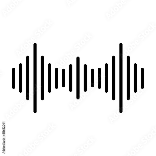 Sound Wave Icon Vector.