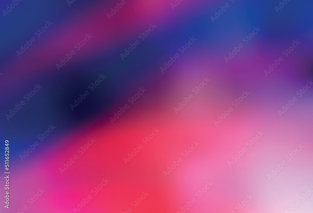 Fototapeta premium Light Pink, Red vector colorful blur background.