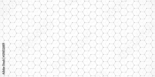 Abstract seamless pattern and geometric background with hexagons