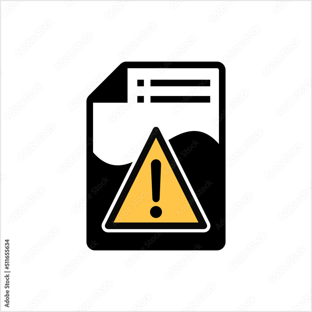 Document Error Icon Y_2109001 Document Error Icon Y_2109001