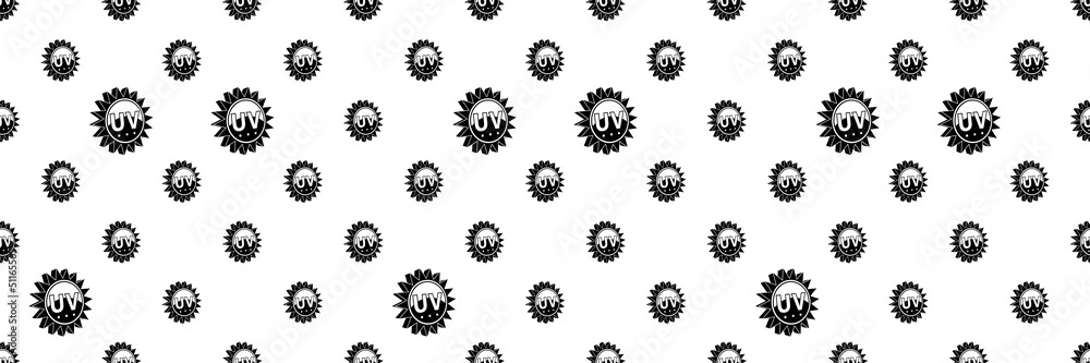 Ultraviolet Light Icon Seamless Pattern Y_2109001