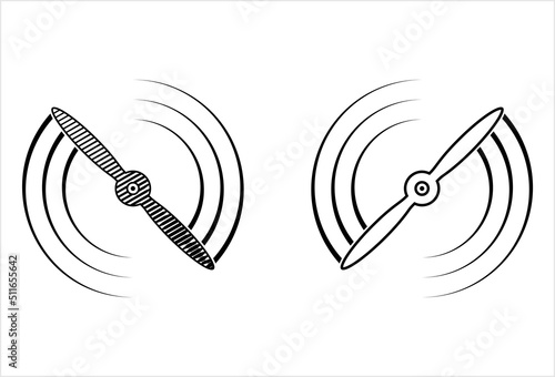 Airplane Propeller Icon Y_2109001