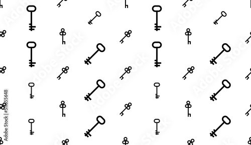 Key Icon Seamless Pattern Y_2109001