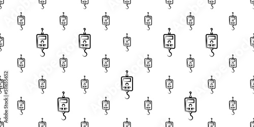 Portable Weighing Scale Icon Seamless Pattern Y_2109001