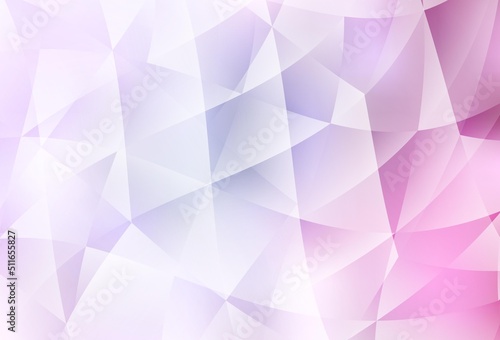 Light Pink vector low poly texture.