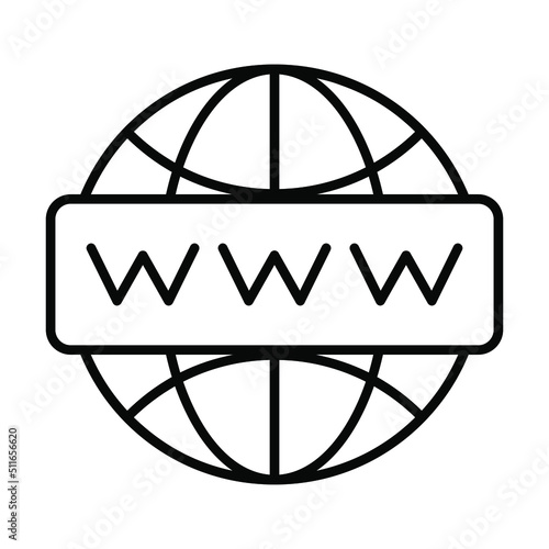  global website Finance Related Vector Line Icon. Editable Stroke Pixel Perfect.