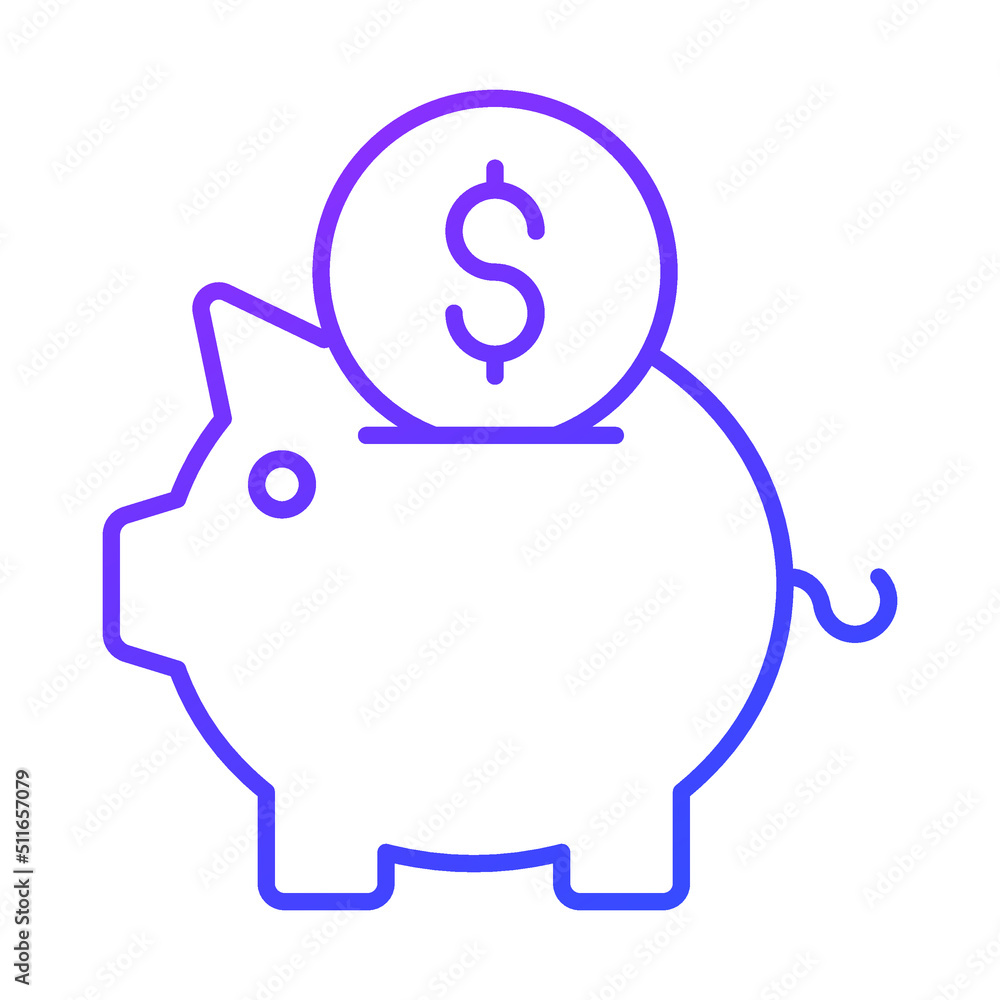 piggy bank Finance Related Vector Line Icon. Editable Stroke Pixel Perfect. piggy bank Finance Related Vector Line Icon. Editable Stroke Pixel Perfect.