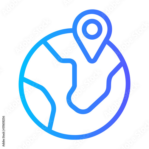 citizenship gradient icon