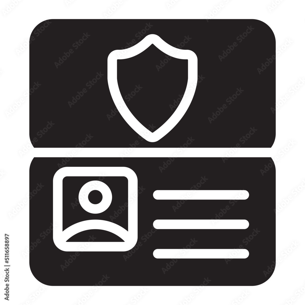passport control glyph icon passport control glyph icon