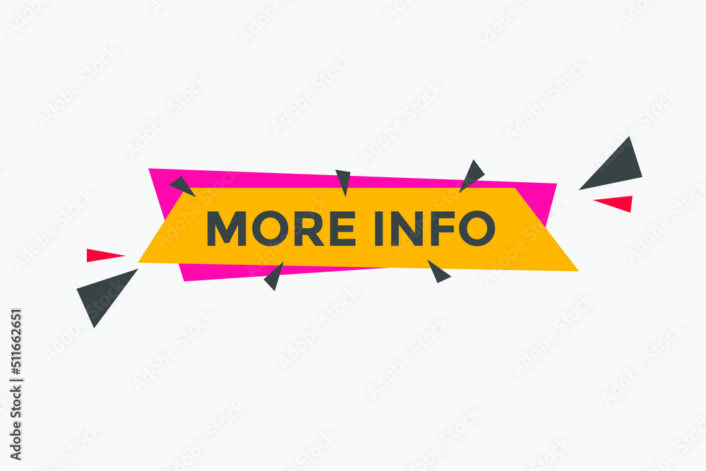 More info button. More info text web banner template. Sign icon banner
More info button. More info text web banner template. Sign icon banner