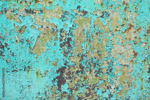 Green vintage abstract rusty colored background.