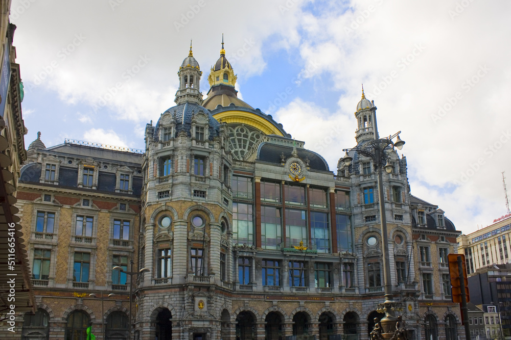 Railway Station in Antwerp, Belgium