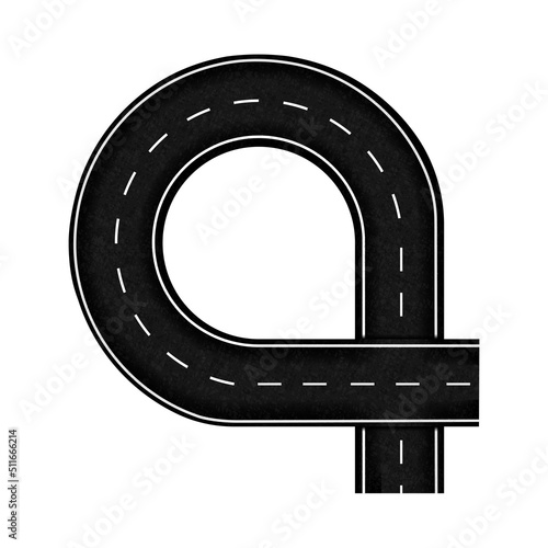Road Exit Ramp Composition
