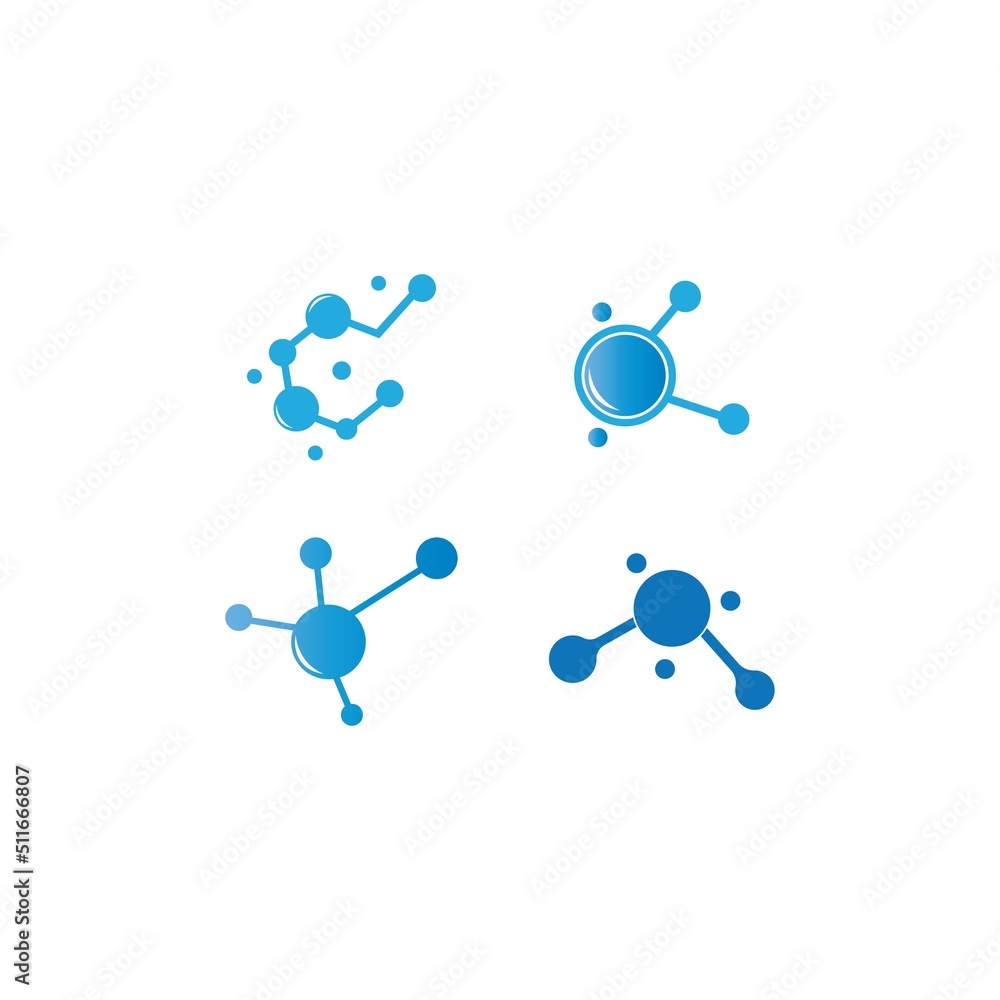 molecule logo vector illustration design molecule logo vector illustration design
