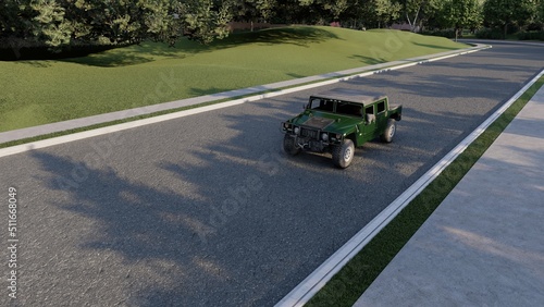 SUV on road