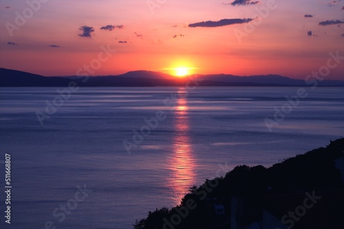 sunset over a croatian bay © Jonas