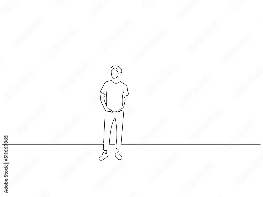 Man having fun in line art drawing style. Composition of a person gesturing. Black linear sketch isolated on white background. Vector illustration design. Man having fun in line art drawing style. Composition of a person gesturing. Black linear sketch isolated on white background. Vector illustration design.