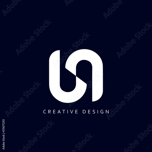 Letter UN Logo Design Using letter U and N , UN Monogram