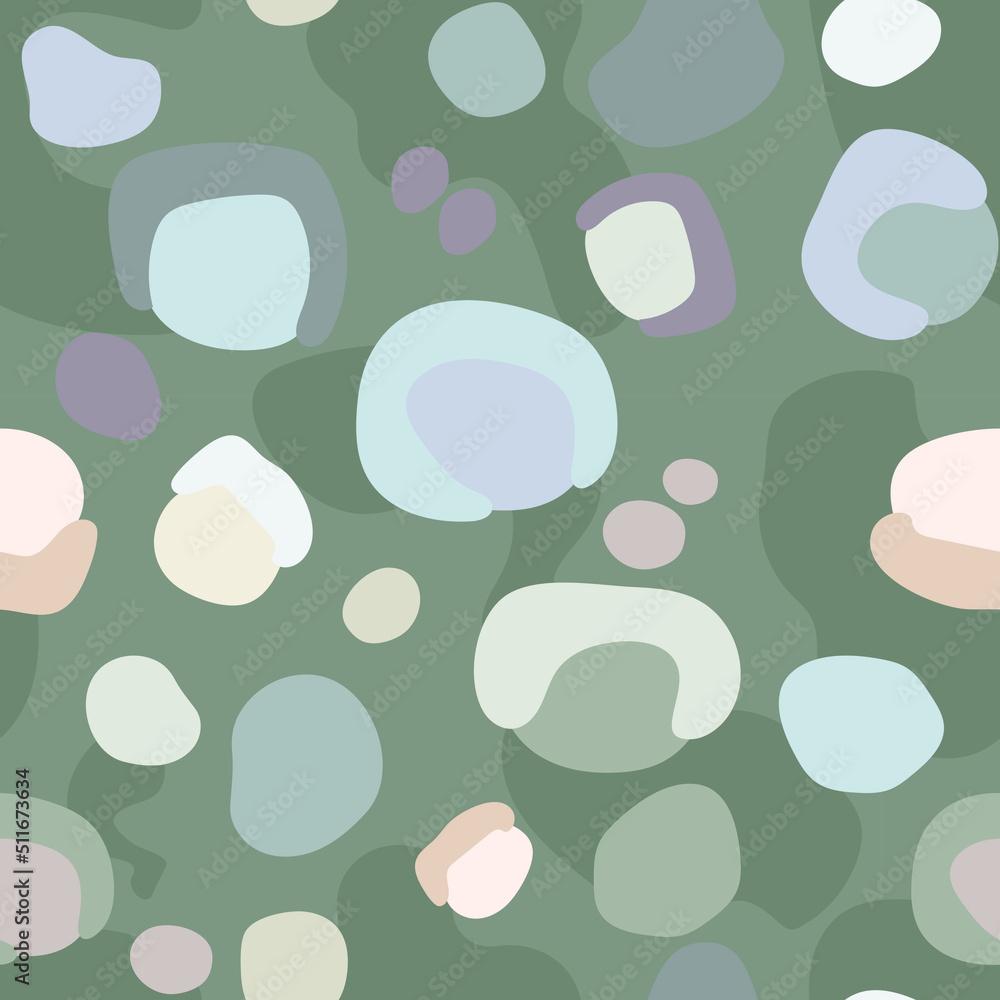 Seamless abstract pattern in naive style can be used as textile design, 
wrapping paper, background, baby fabric motive, etc.