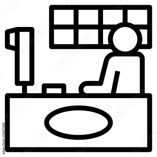 Desk clerk Icon