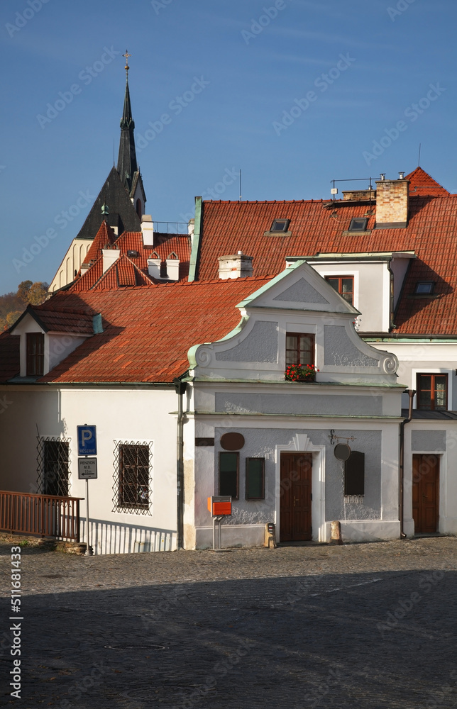 Old street in Cesky Krumlov. Czech republic
