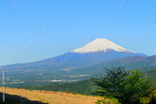 富士山 御殿場方面　神奈川県山北町の風景