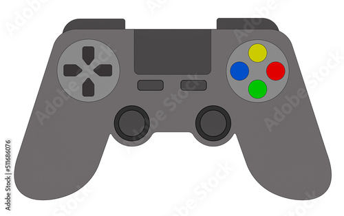 A graphic illustration of A Game controller for use as an icon, logo or web decoration