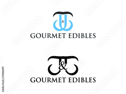 Simple Modern JJ J Monogram Logo.eps