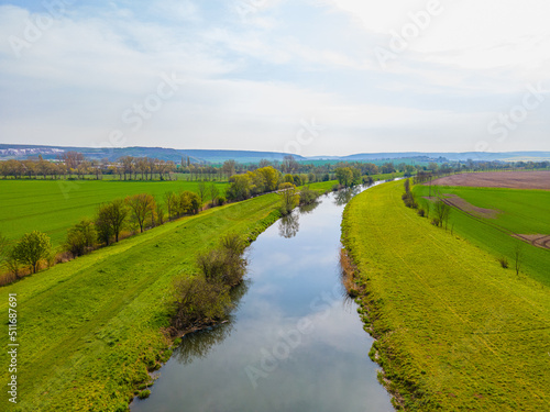 landscape with river and blue sky © coffeinlix 