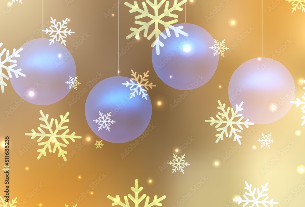 Light Orange vector pattern in Christmas style. Light Orange vector pattern in Christmas style.