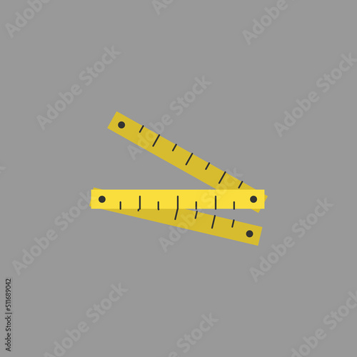 Meter Icon. Construction Concept Cartoon. - Vector