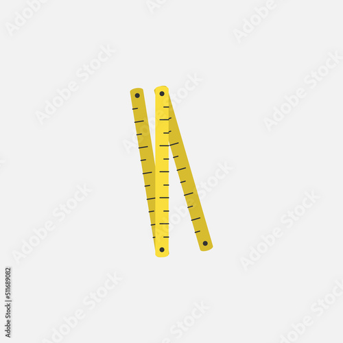 Meter Icon. Construction Concept Cartoon. - Vector