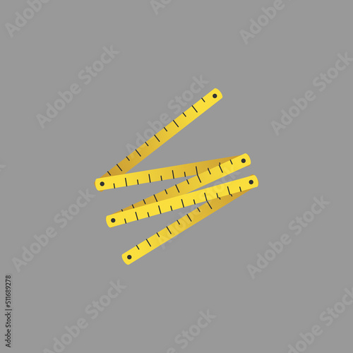 Meter Icon. Construction Concept Cartoon. - Vector