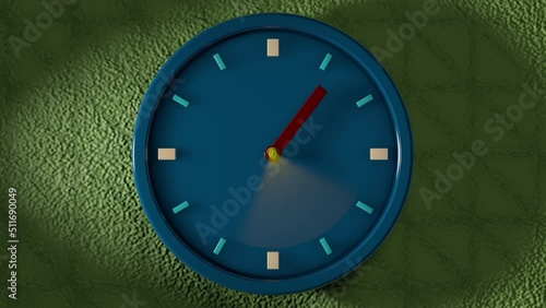 Wallpaper Mural Animation wall clock. Animation 3D Timelapse Torontodigital.ca