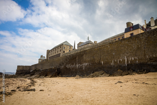 Fortified walls and city of Saint-Malo, Brittany, France